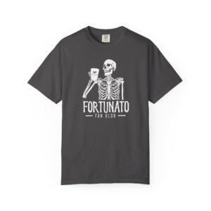"Fortunato Fan Club" Skeleton Latte Tee